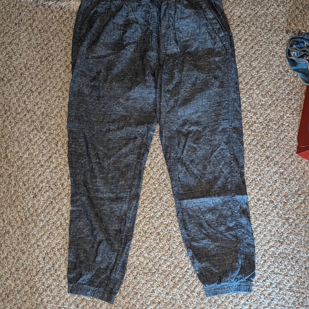 Patagonia Charcoal Track Pants with Elastic Cuffs